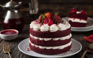 Red Velvet Wedding Cake