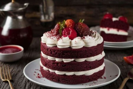 Red Velvet Wedding Cake